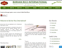 Tablet Screenshot of burhanriceintl.com